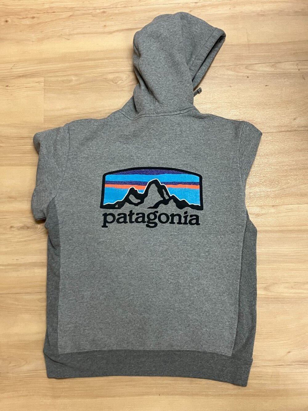 Patagonia unisex mens S womens M grey gray hoodie P-6 Uprisal